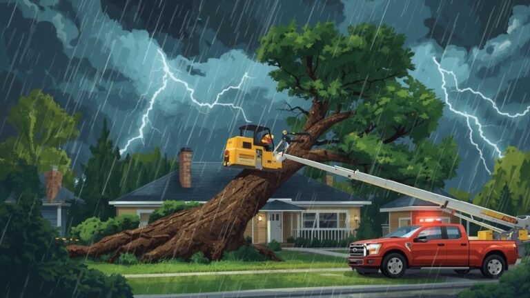 emergency tree cutting for property protection